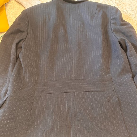 banana republic outlet jacket blazer 4P petite size blue and white - Picture 6 of 6